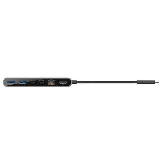 Adaptador Belkin INC024fqSGY | Multipuertos 8 en 1 | HDMI 2.0 | USB-A (2) | USB-C (2) | Ethernet | SD/Micro SD | USB-C