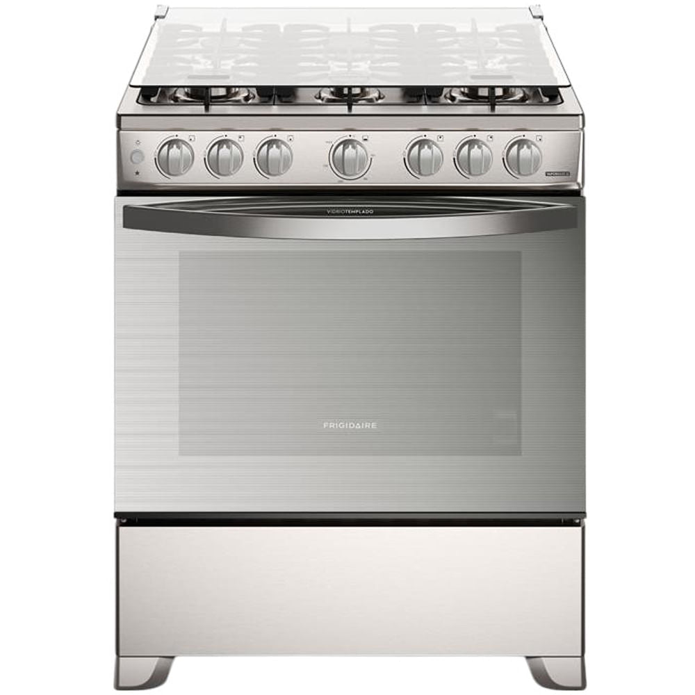Estufa a Gas Frigidaire FKGN30C3FYI | 30&quot; | 6 Quemadores | Acero Inoxidable | Tapa de Vidrio