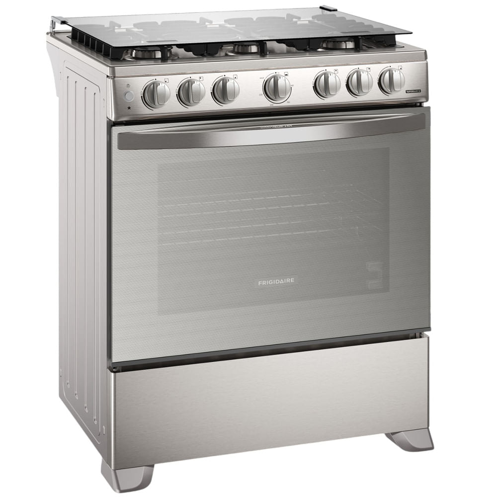 Estufa a Gas Frigidaire FKGN30C3FYI | 30&quot; | 6 Quemadores | Acero Inoxidable | Tapa de Vidrio