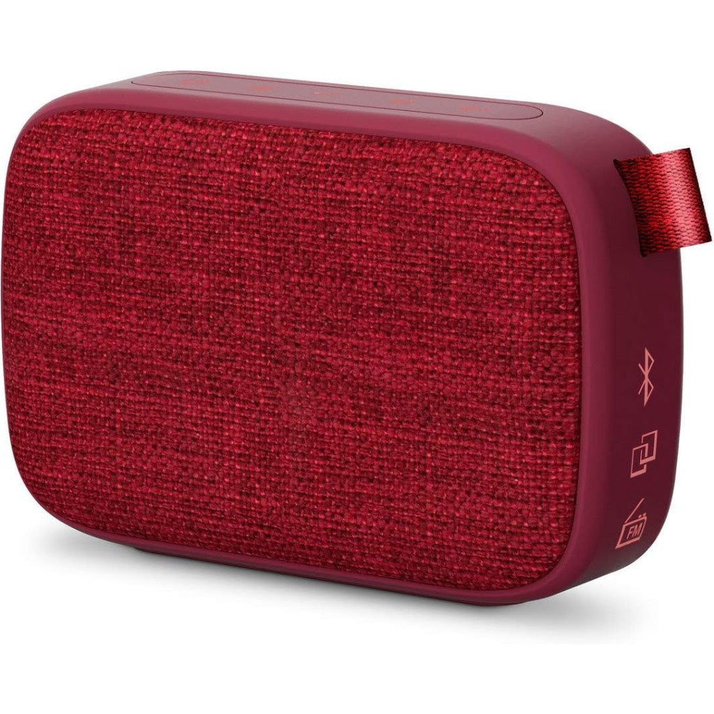 Bocina Energy Sistem Fabric Box | MicroSD | Bluetooth | Color Rojo