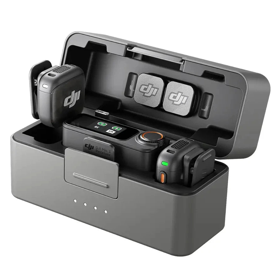 Micrófono DJI Mic 3 | 2 Transmisores | 1 Receptor | Estuche de Carga