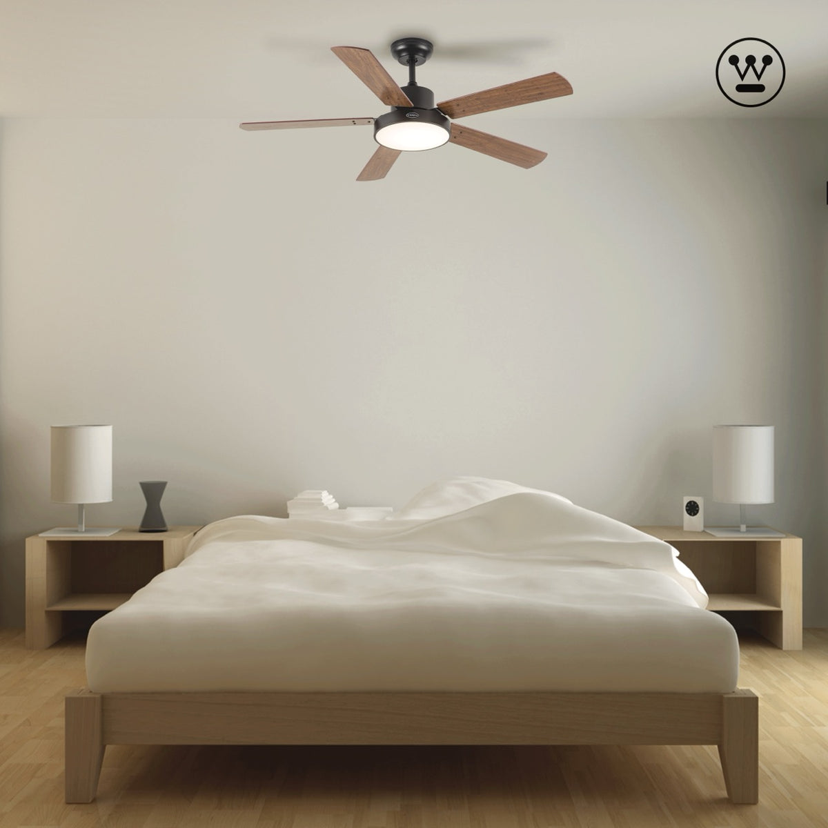 Abanico Westinghouse Naos | Techo | 52" | Smart | Color Arce Oscuro