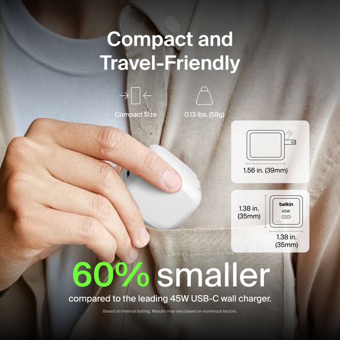 Cargador de Pared Belkin | USB-C | 45W