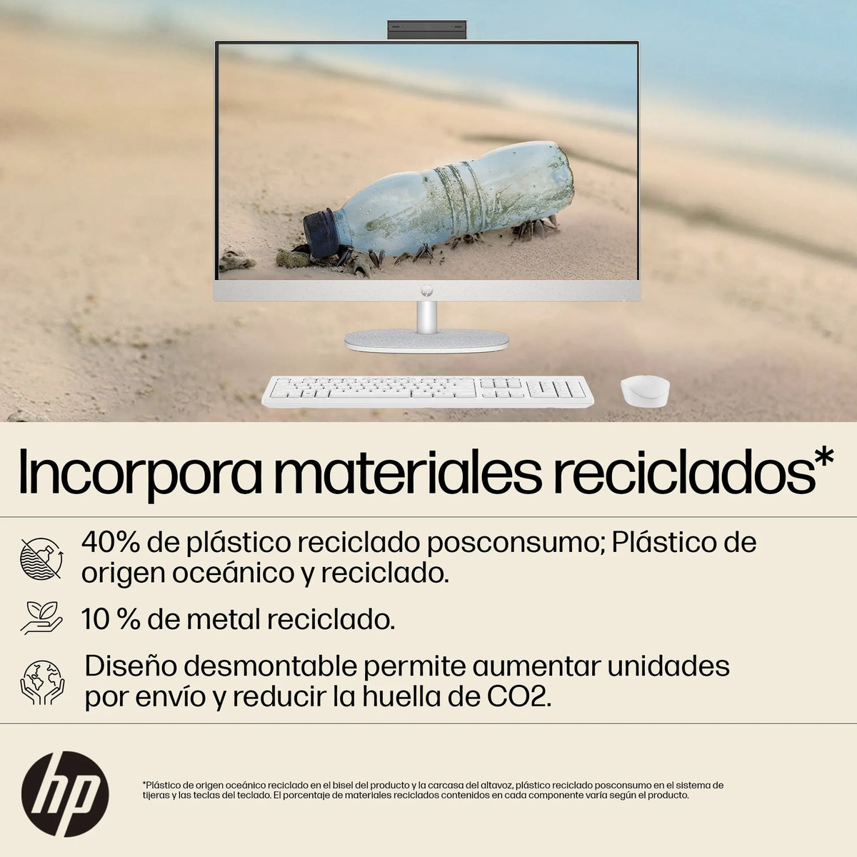 HP 24-CR0016LA | AMD Ryzen 5-7520U | 8GB RAM | 512GB SSD | 24" Táctil | Windows 11