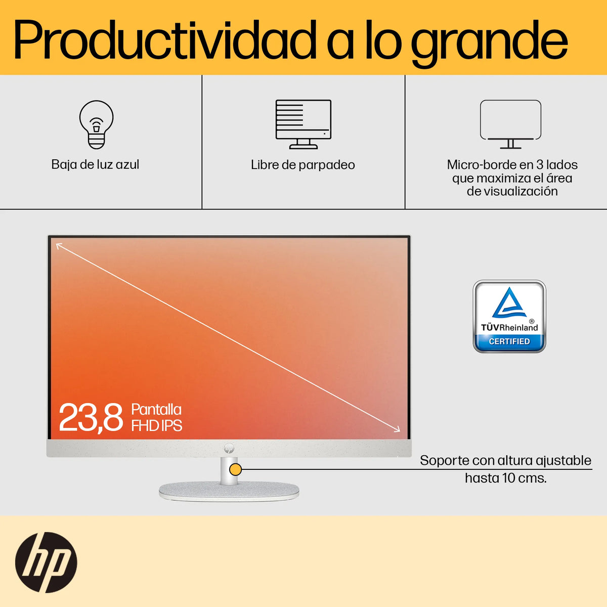 HP 24-CR0016LA | AMD Ryzen 5-7520U | 8GB RAM | 512GB SSD | 24" Táctil | Windows 11
