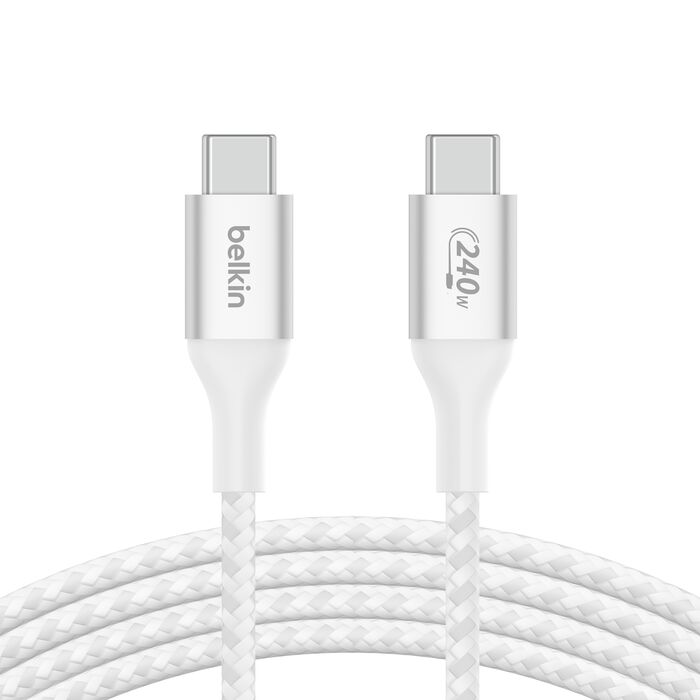 Cable Belkin CAB015bt2MWH | USB-C a USB-C | 240W | 2.0m