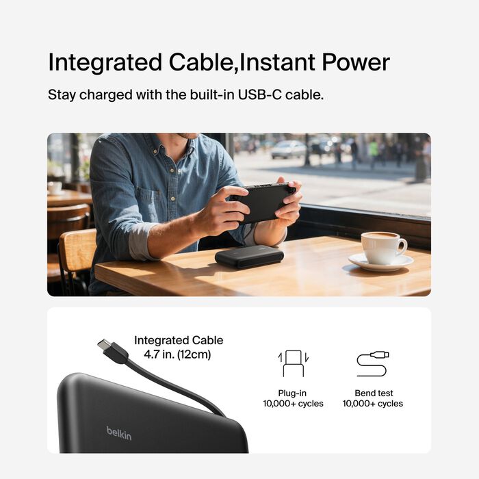 Powerbank Belkin 20K | 30W | Para Nintendo Switch 2 | USB-C