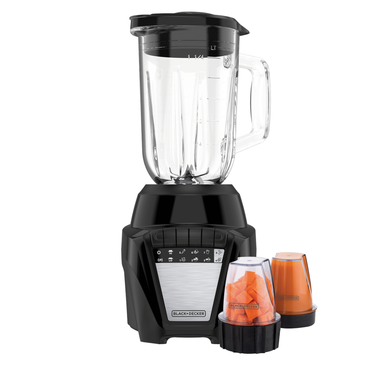 Licuadora Black &amp; Decker BL0876-4BDLA | 1.25 Litros | Jarra de Vidrio | Color Negro