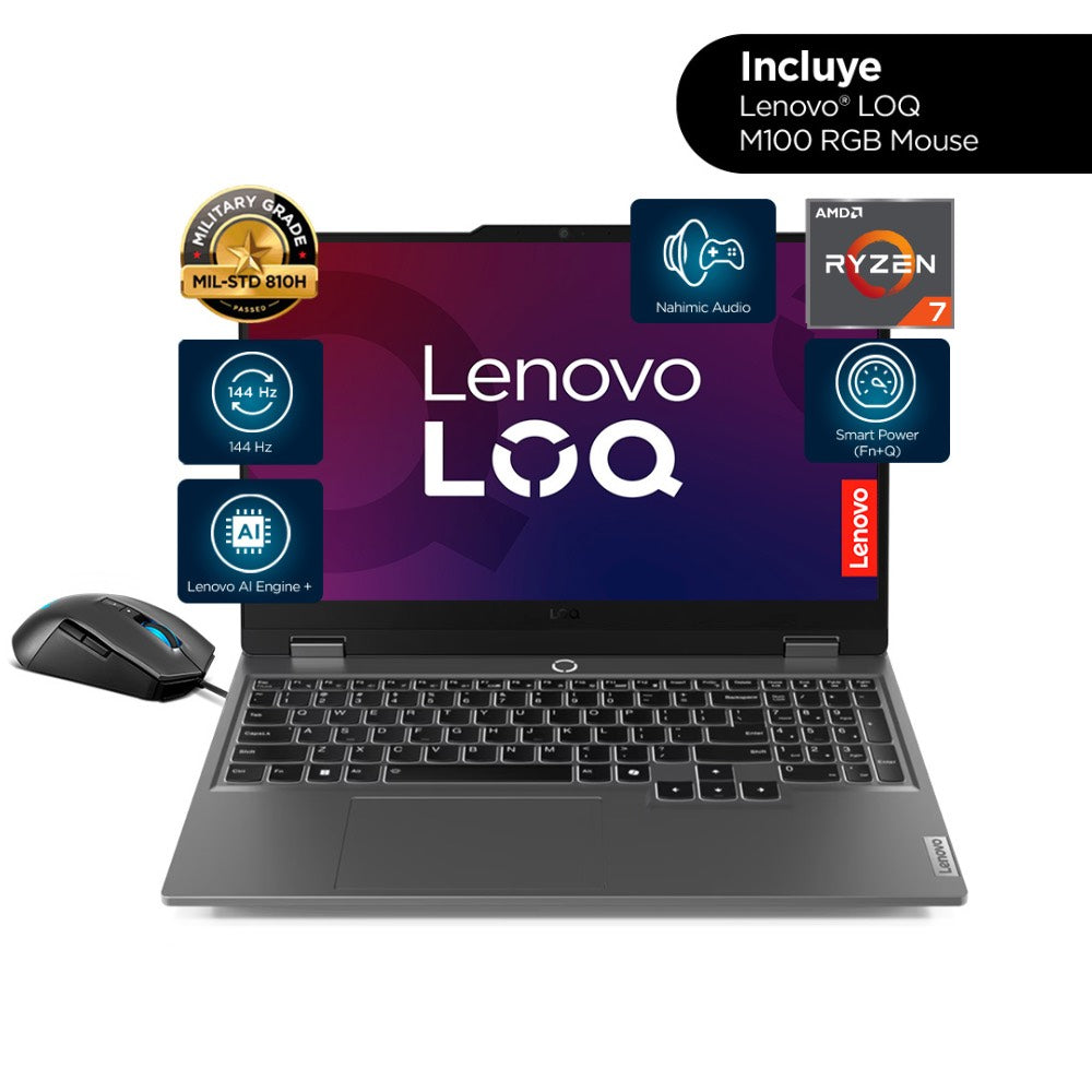 Lenovo LOQ 15AHP9 | AMD Ryzen 7 8845HS | 16GB RAM | 512GB SSD | 15.6&quot; | GeForce RTX4060 | Windows 11