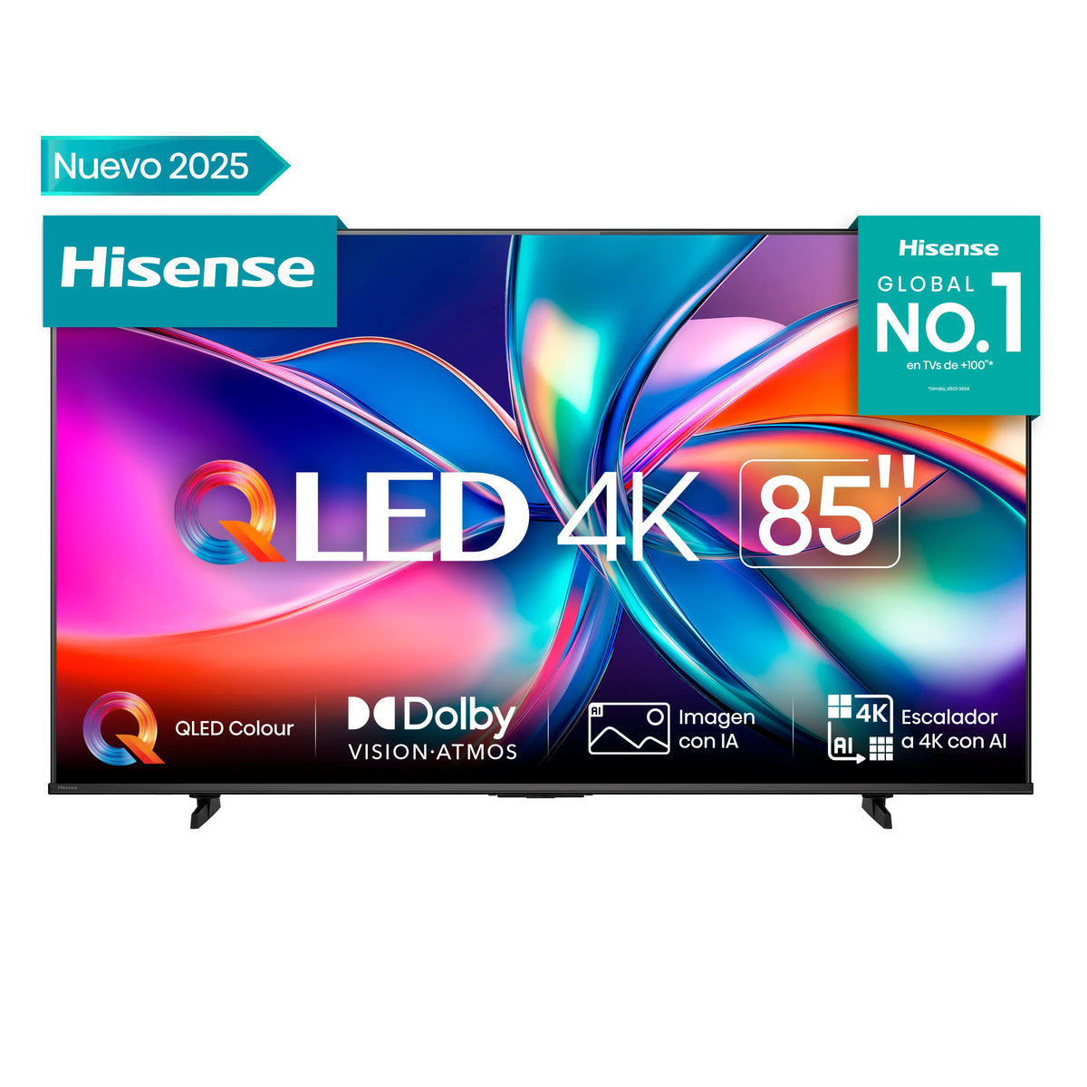 Televisor Hisense QLED 85Q6QV | 85" | 4K | VIDAA | HDMI | USB | DVB-T
