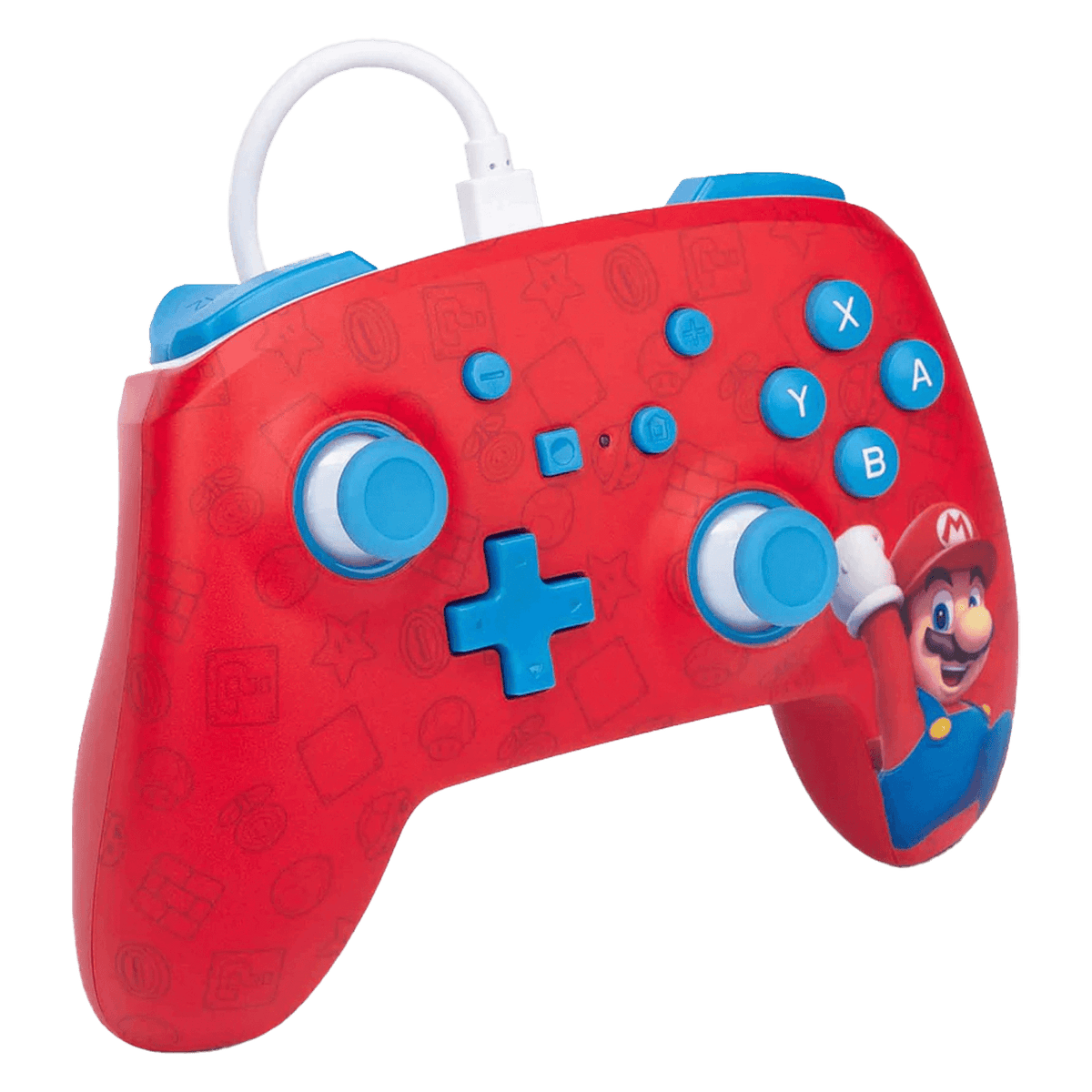 Control Con Cable para Nintendo Switch PowerA | Edición Woo Hoo Mario