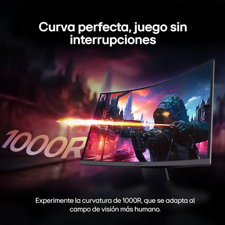 Monitor LG Ultragear 32GS60QC | Curvo | 32&quot; | QHD | IPS | 180Hz | HDMI | DP