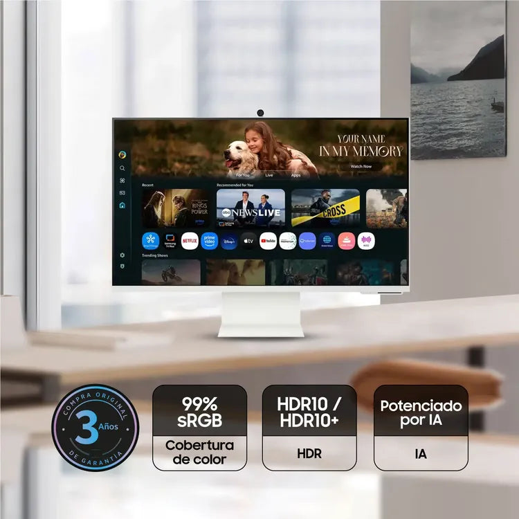 Monitor Samsung Smart M8 | 32&quot; | 3840x2160 | 60Hz | 3000:1 | USB-C | HDMI