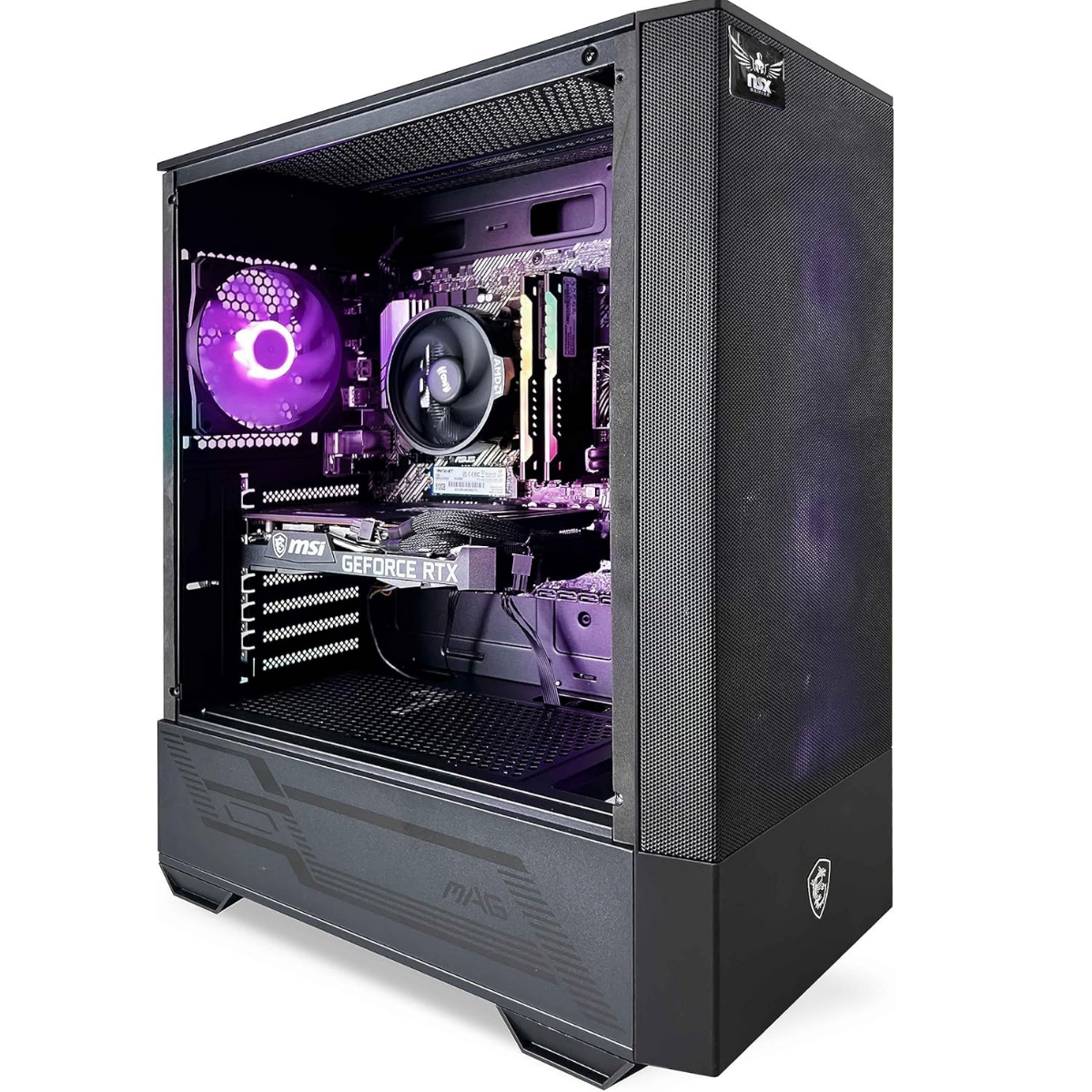 Desktop Gaming NSX | AMD Rysen 5-5500 | 16GB RAM | 512GB SSD | Windows 11 + Teclado y Mouse MSI Forge GK100