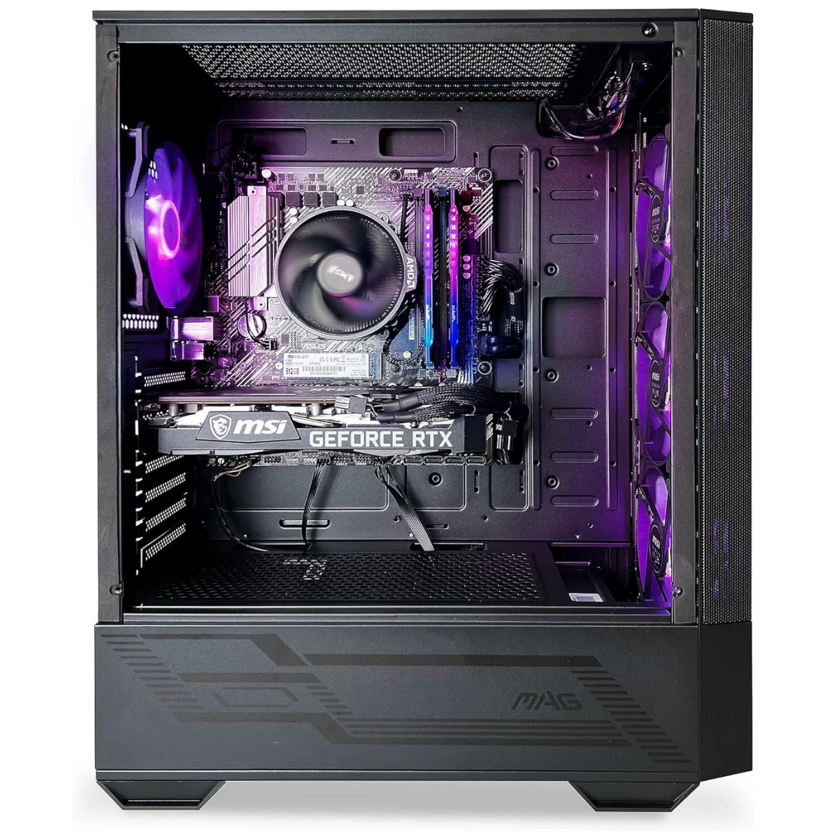 Desktop Gaming NSX | AMD Rysen 5-5500 | 16GB RAM | 512GB SSD | Windows 11 + Teclado y Mouse MSI Forge GK100