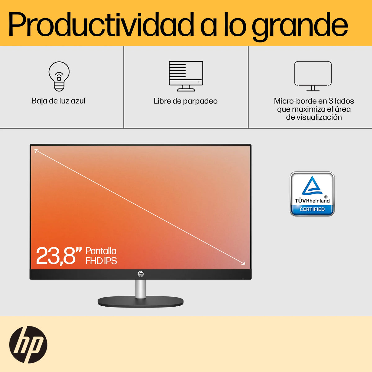 HP 24-CR0017LA | AMD Ryzen 5 7520U | 8GB RAM | 512GB | 24" Táctil | Windows 11