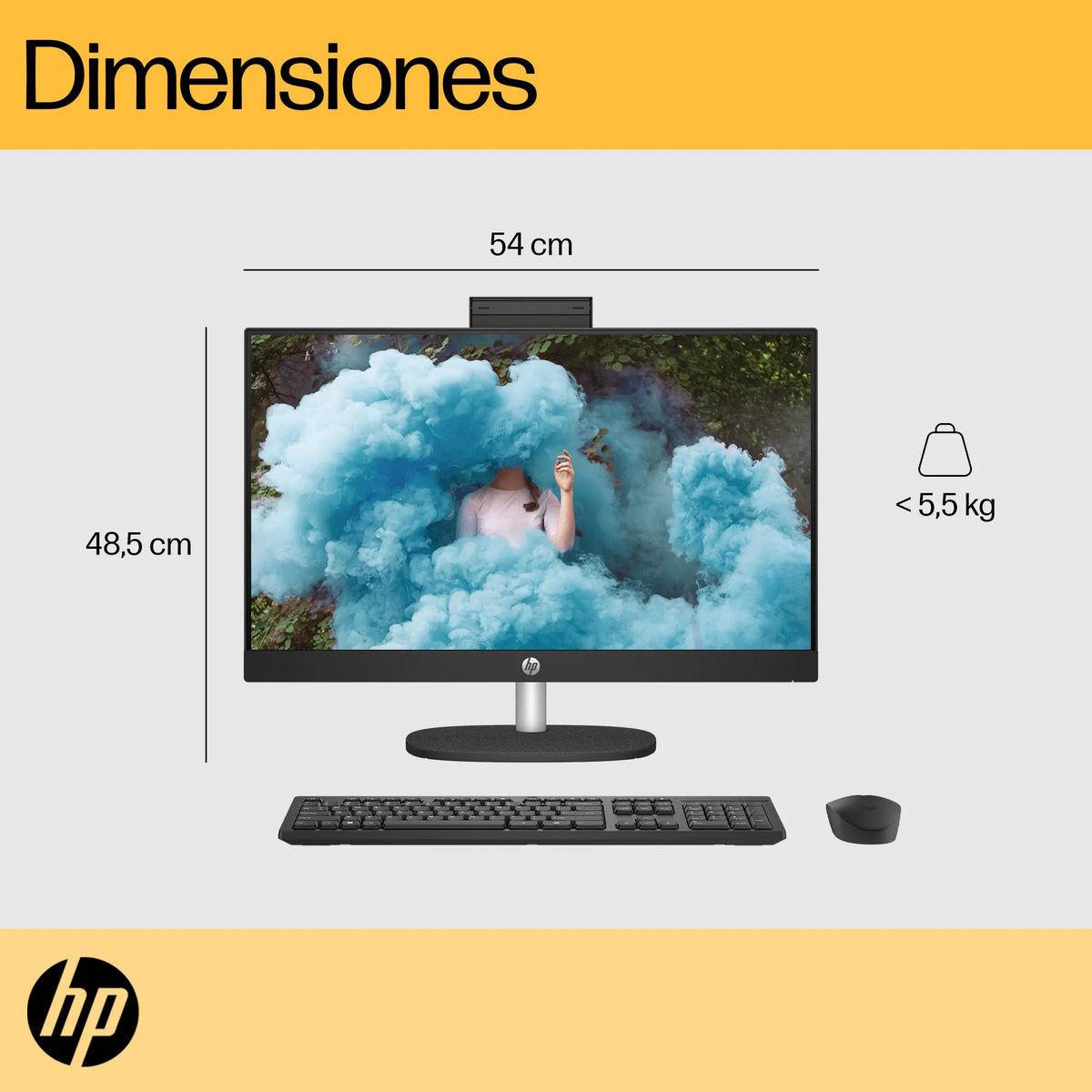 HP 24-CR0017LA | AMD Ryzen 5 7520U | 8GB RAM | 512GB | 24" Táctil | Windows 11