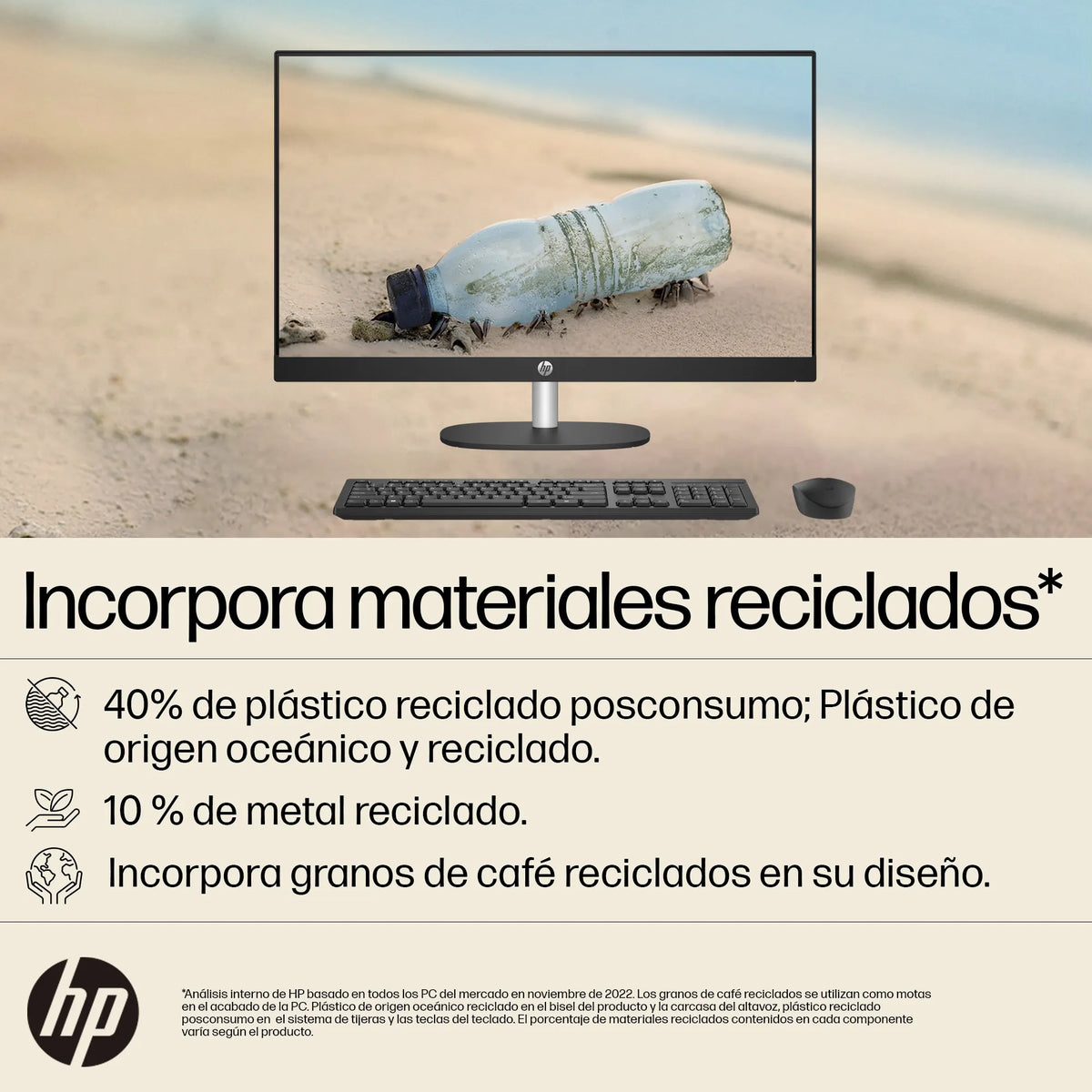 HP 24-CR0017LA | AMD Ryzen 5 7520U | 8GB RAM | 512GB | 24" Táctil | Windows 11