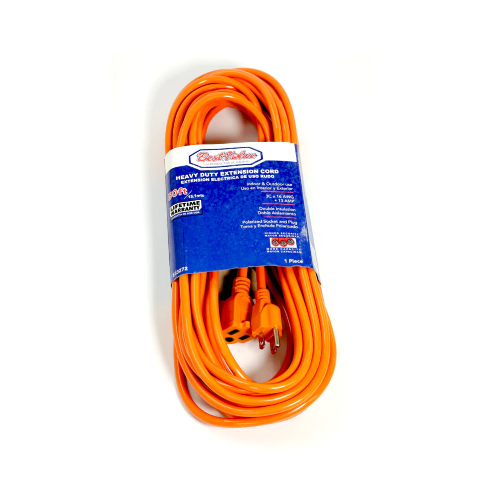 Regleta Best Value E33202 | Extensión Eléctrica | UL Naranja | C16 50'