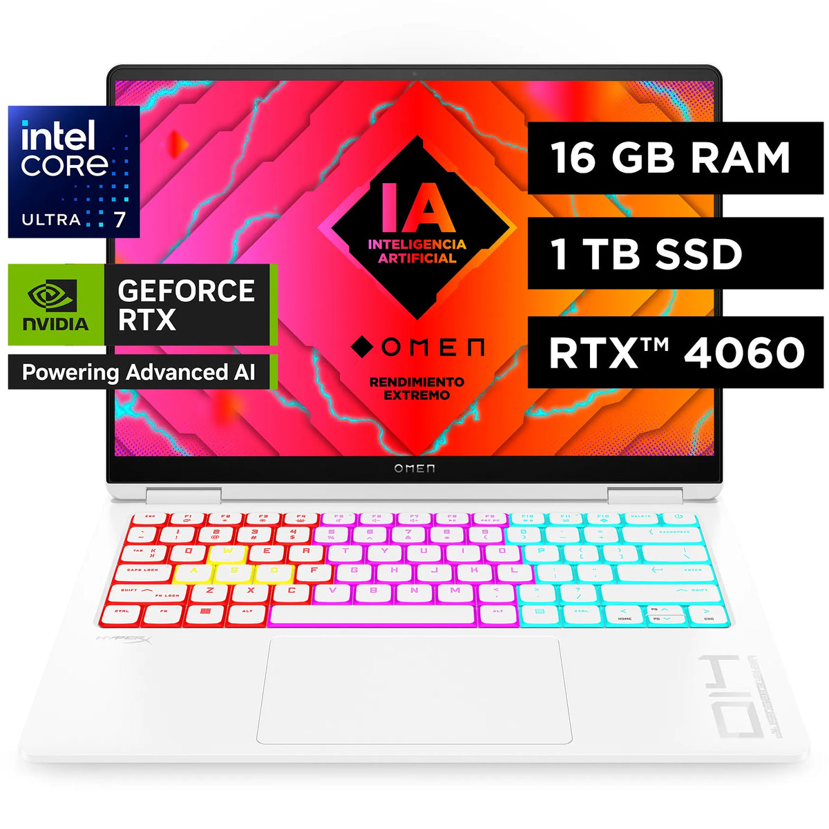 HP Omen Trascend Laptop 14-FB0000LA | Intel Core Ultra 7 155H | 16GB RAM | 1TB SSD | 14" | GeForce RTX 4060 | Windows 11