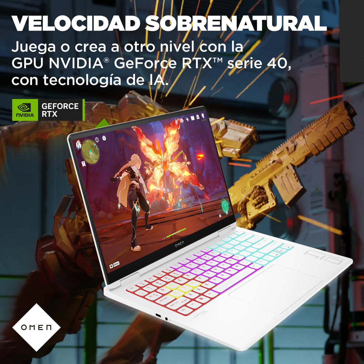 HP Omen Trascend Laptop 14-FB0000LA | Intel Core Ultra 7 155H | 16GB RAM | 1TB SSD | 14" | GeForce RTX 4060 | Windows 11
