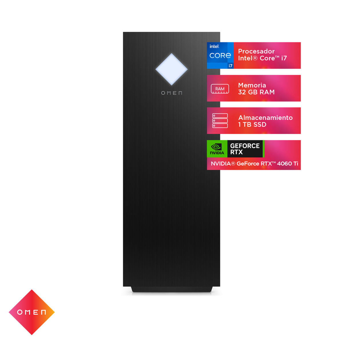 Victus Tower By HP GT14-2004LA | Intel Core i7 14700F | 32GB RAM | 1TB SSD | GeForce RTX 4060 | Windows 11