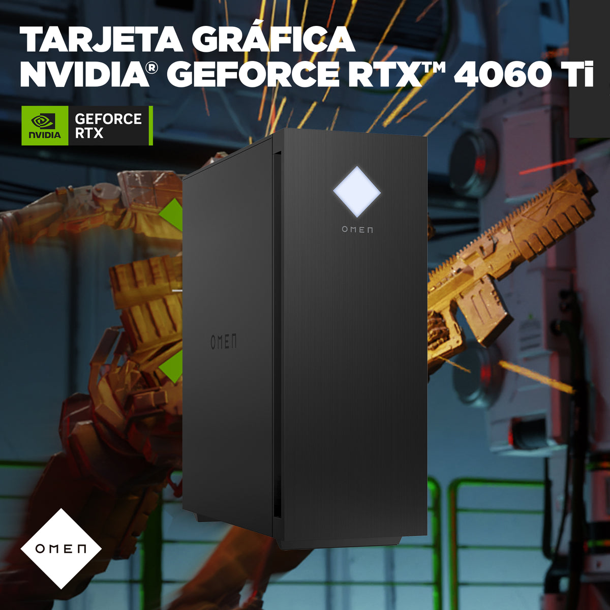 Victus Tower By HP GT14-2004LA | Intel Core i7 14700F | 32GB RAM | 1TB SSD | GeForce RTX 4060 | Windows 11