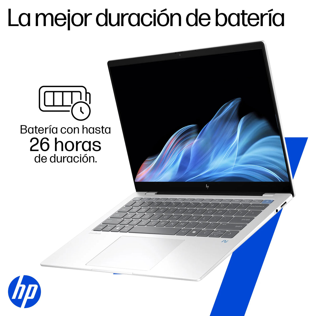 HP Omnibook X AI 14-FE1001LA | Qualcom Snapdragon X1P | 16GB RAM | 1TB SSD | 14" Táctil | Windows 11 Home