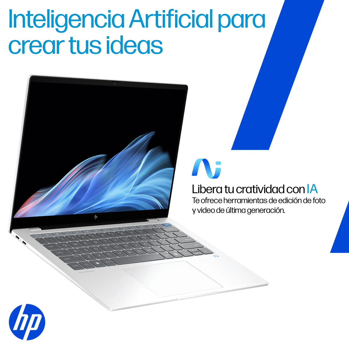 HP Omnibook X AI 14-FE1001LA | Qualcom Snapdragon X1P | 16GB RAM | 1TB SSD | 14" Táctil | Windows 11 Home