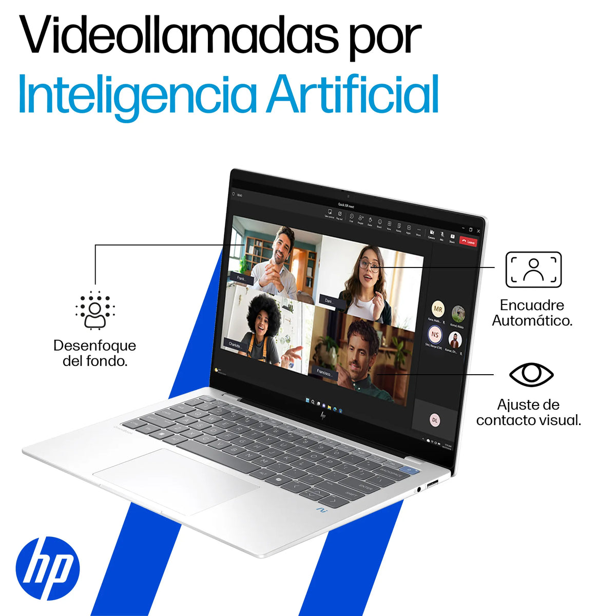 HP Omnibook X AI 14-FE1001LA | Qualcom Snapdragon X1P | 16GB RAM | 1TB SSD | 14" Táctil | Windows 11 Home