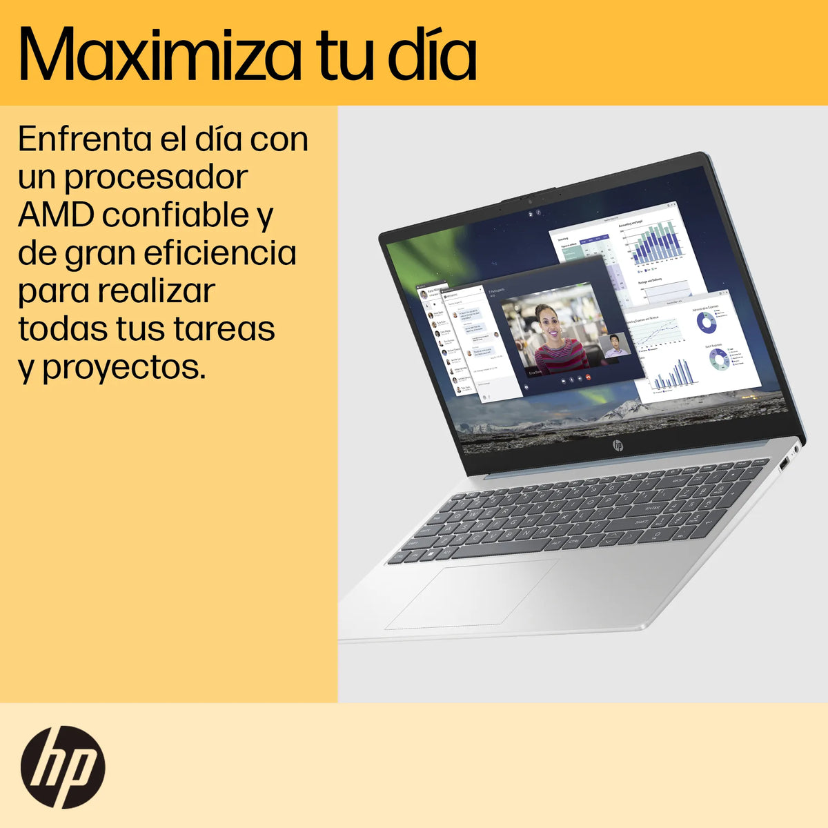 HP 15-FC0250LA | AMD Ryzen 5-7520U | 8GB RAM | 512GB SSD | 15.6" | Windows 11 Home