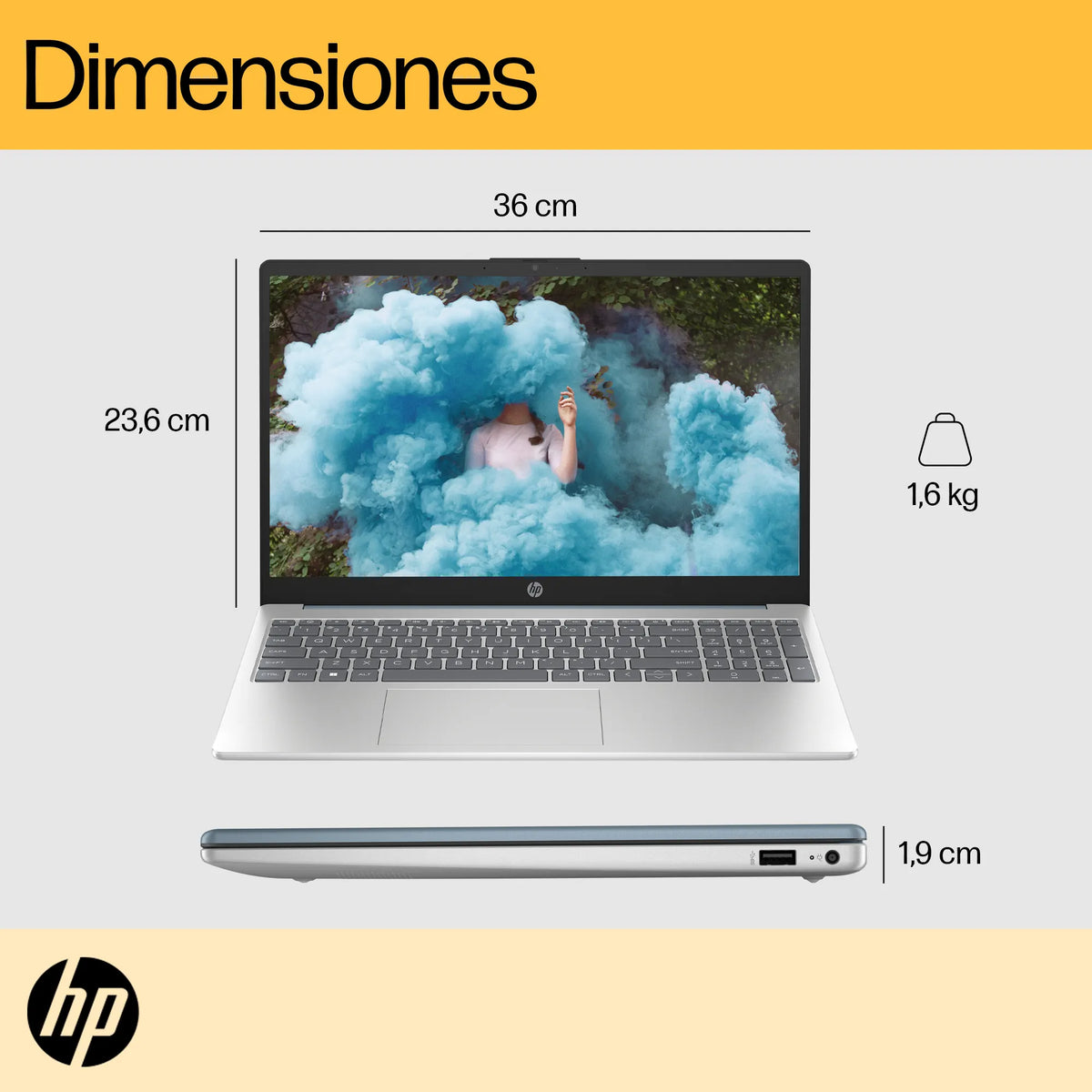 HP 15-FC0250LA | AMD Ryzen 5-7520U | 8GB RAM | 512GB SSD | 15.6" | Windows 11 Home