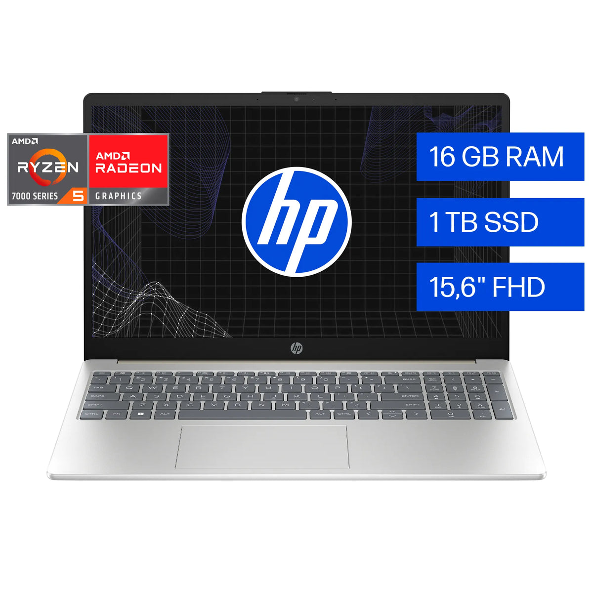 HP 15-FC0258LA | AMD Ryzen 5-7520U | 16GB RAM | 1TB SSD | 15.6" | Windows 11 Home