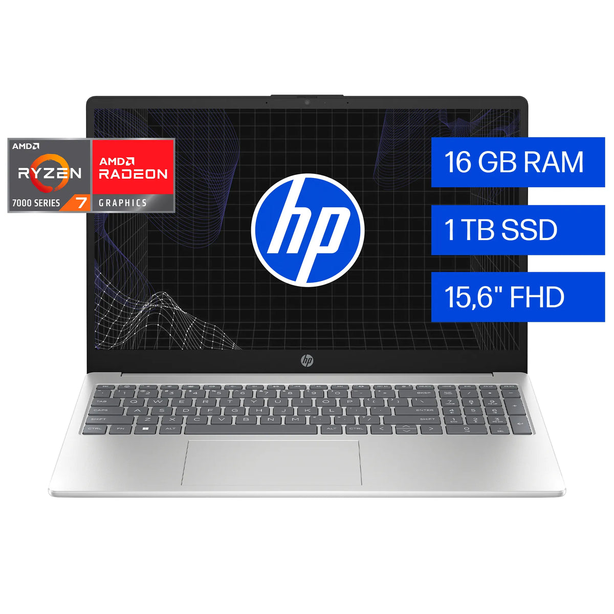 HP 15-FC0276LA | AMD Ryzen 7 7730U | 16GB RAM | 1TB SSD | 15.6" | Windows 11 Home