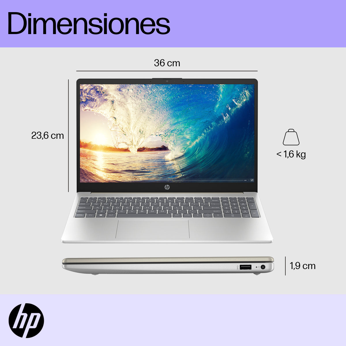 HP 15-FD0153LA | Intel Core i5-1334U | 16GB RAM | 512GB SSD | 15.6&quot; Táctil | Windows 11
