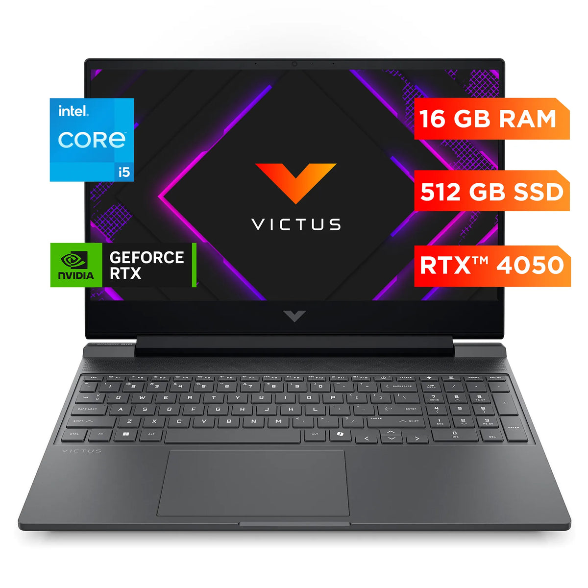 HP Victus 15-FA2013LA | Intel Core i5-13420H | 16GB RAM | 512GB SSD | 15.6" | GeForce RTX 4050 | Windows 11