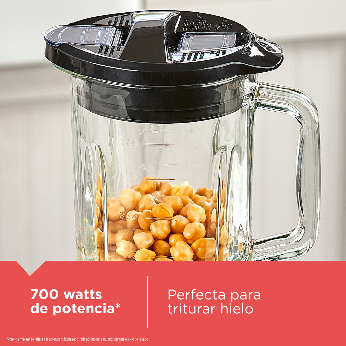 Licuadora Black &amp; Decker  BL0876-2RDLA | 1.25 Litros | Jarra de Vidrio | Color Rojo Metálico