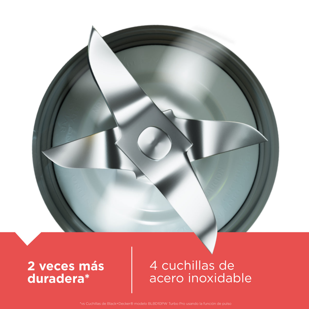 Licuadora Black &amp; Decker  BL0876-2RDLA | 1.25 Litros | Jarra de Vidrio | Color Rojo Metálico