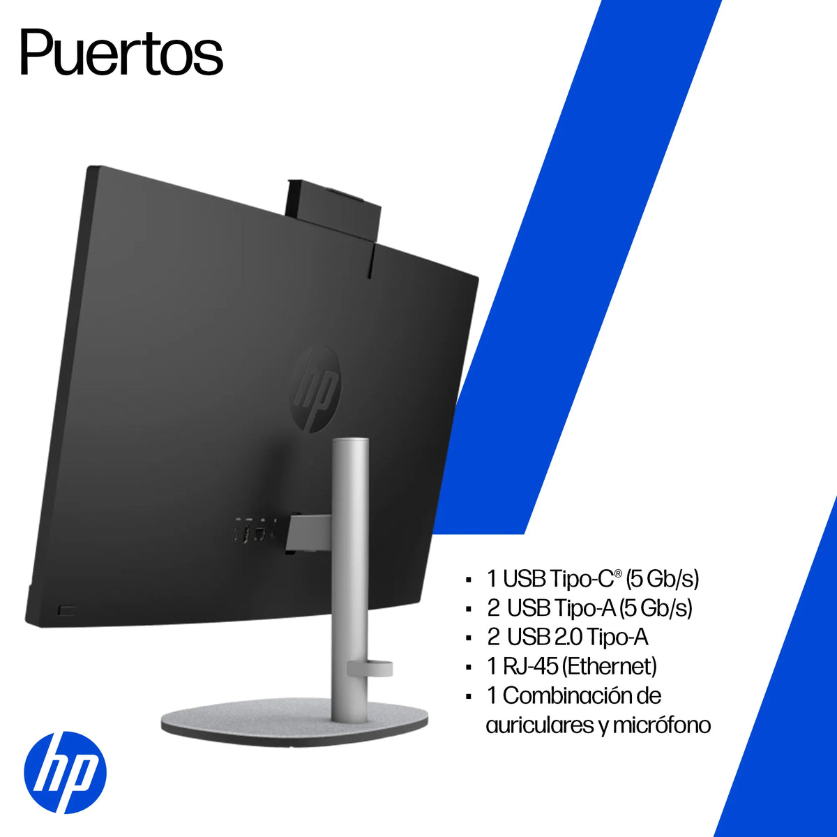 HP 24-CR0233LA | AMD Ryyzen 3 7320U | 8GB RAM | 512GB SSD | 23.8" | Windows 11