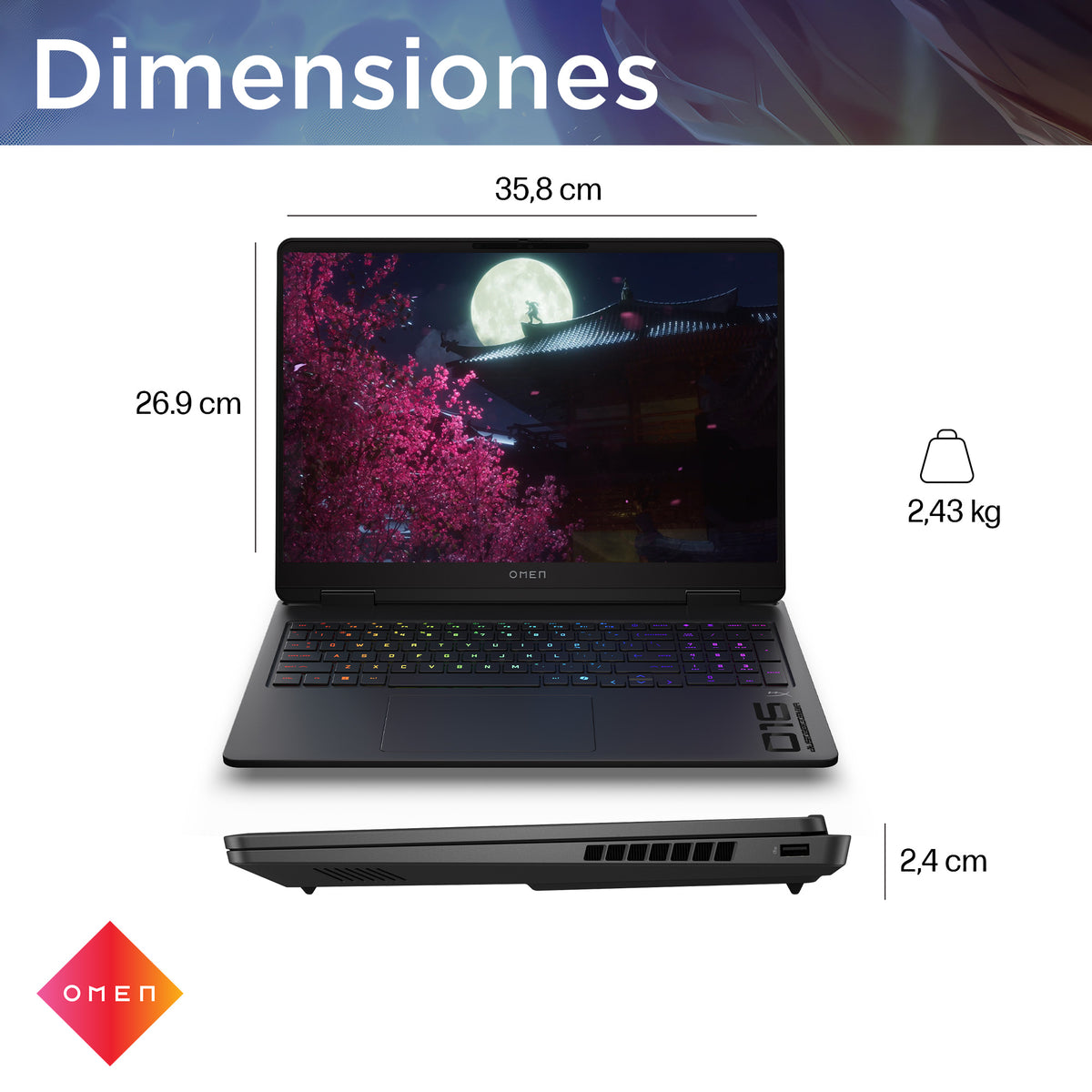 HP OMEN 16-AM0014LA | Intel Core i7-14650HX | 16GB RAM | 1TB SSD | 16&quot; | GeForce RTX 5060 | Windows 11 Home