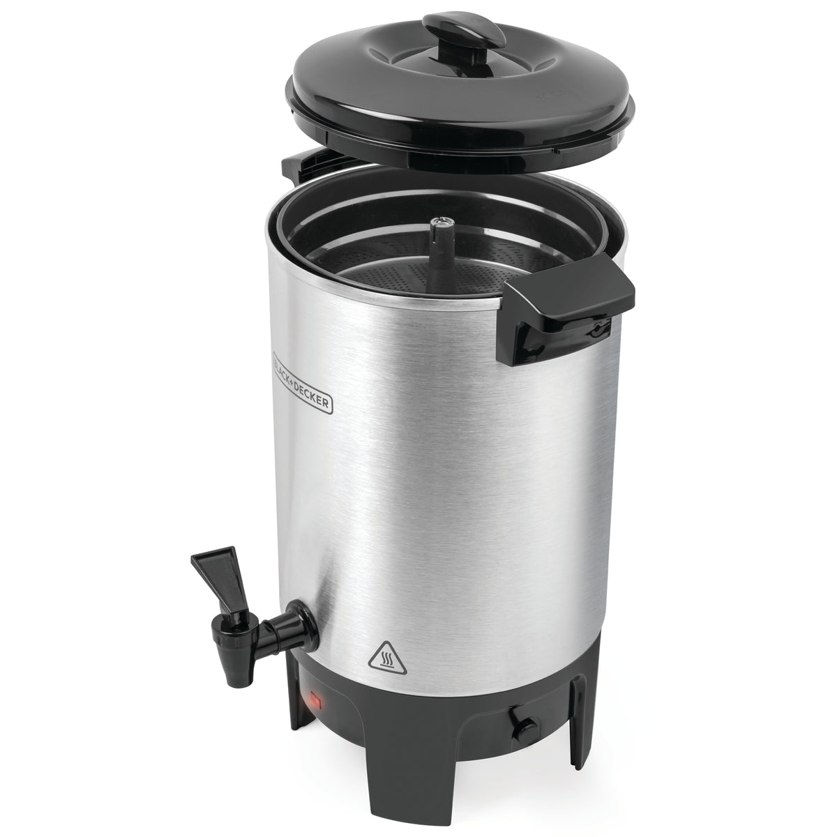 Cafetera Percoladora Black &amp; Decker CMU4010 | 40 Tazas | Color Gris - Multimax