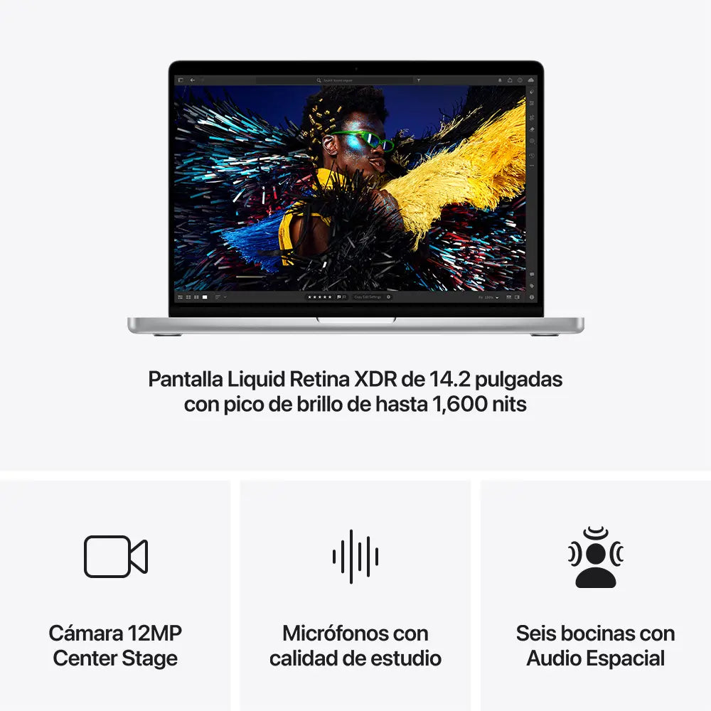 MacBook Pro | Apple M4 Pro 14 núcleos CPU y 20 núcleos GPU | 24GB RAM | 1TB SSD | 14&quot; | macOS