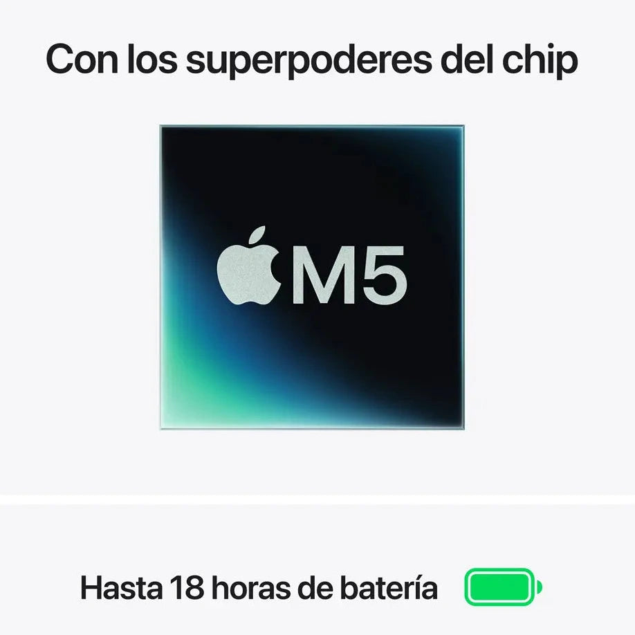 MacBook Air | Apple M5 10 núcleos CPU | 16GB RAM | 1TB SSD | 13" | macOS