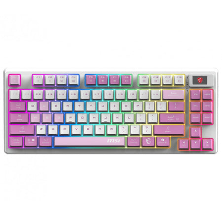 MSI Forge GK600 | Teclado Inalámbrico Gaming | 2.4GHz | Bluetooth | Tenkeyless | Mecánico | Hot-swap