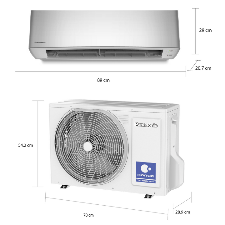 Aire Acondicionado Panasonic SU12BKV | Inverter | nanoeX | 12000 BTU | SEER 24 | Wi-Fi