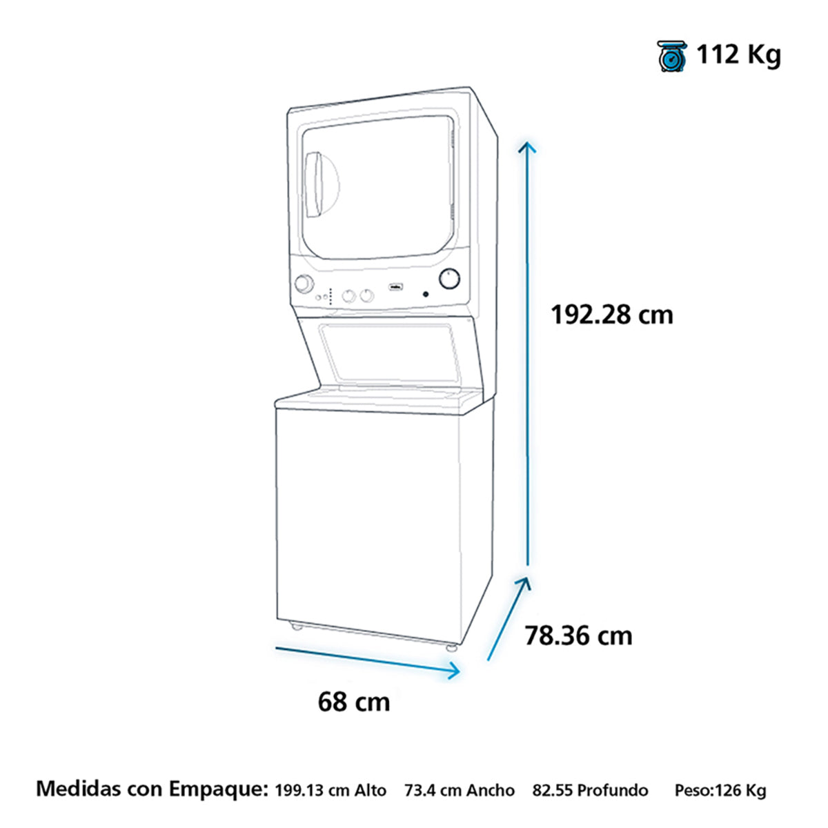 Centro de Lavado a Gas Mabe MCL2040PSDG0 20 Kg Color Gris LAVADORAS CENTRO DE LAVADO  MULTIMAX PANAMA LG SAMSUNG HISENSE RCA PANASONIC PS0101161