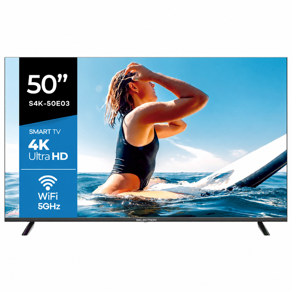 Televisor Selectron S4K-50E03 | Android | 50" | 4K | HDMI | USB | Wi-Fi | Bluetooth | DVB-T