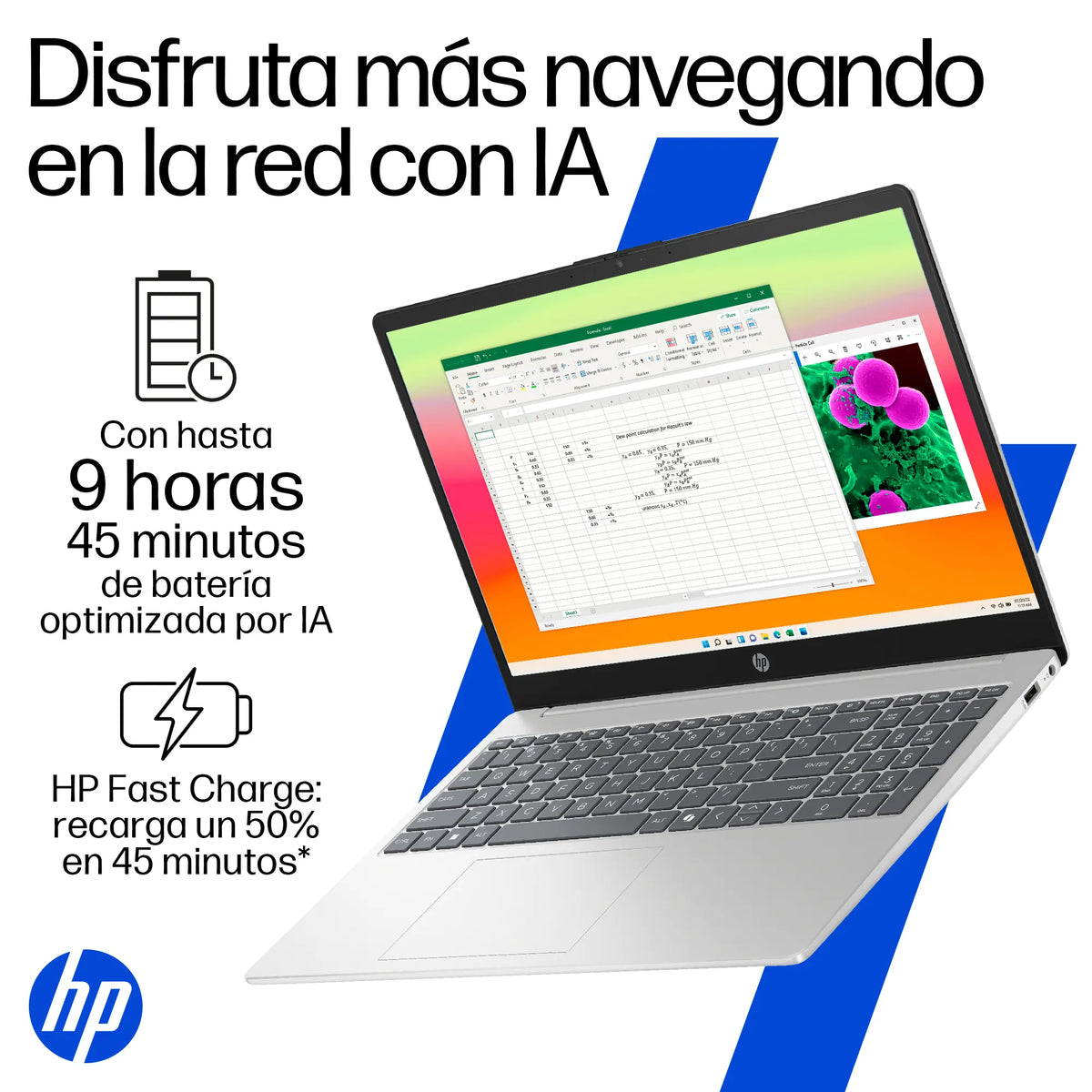 HP 15-FD0331LA | Intel Core 3-100U | 8GB RAM | 512GB SSD | 15.6" | Windows 11 Home