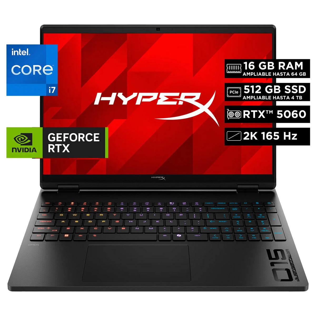 HyperX OMEN 15-GA0001LA | Intel Core i7-14650HX | 16GB RAM | 512GB SSD | 15.6" | GeForce RTX 5060 | Windows 11