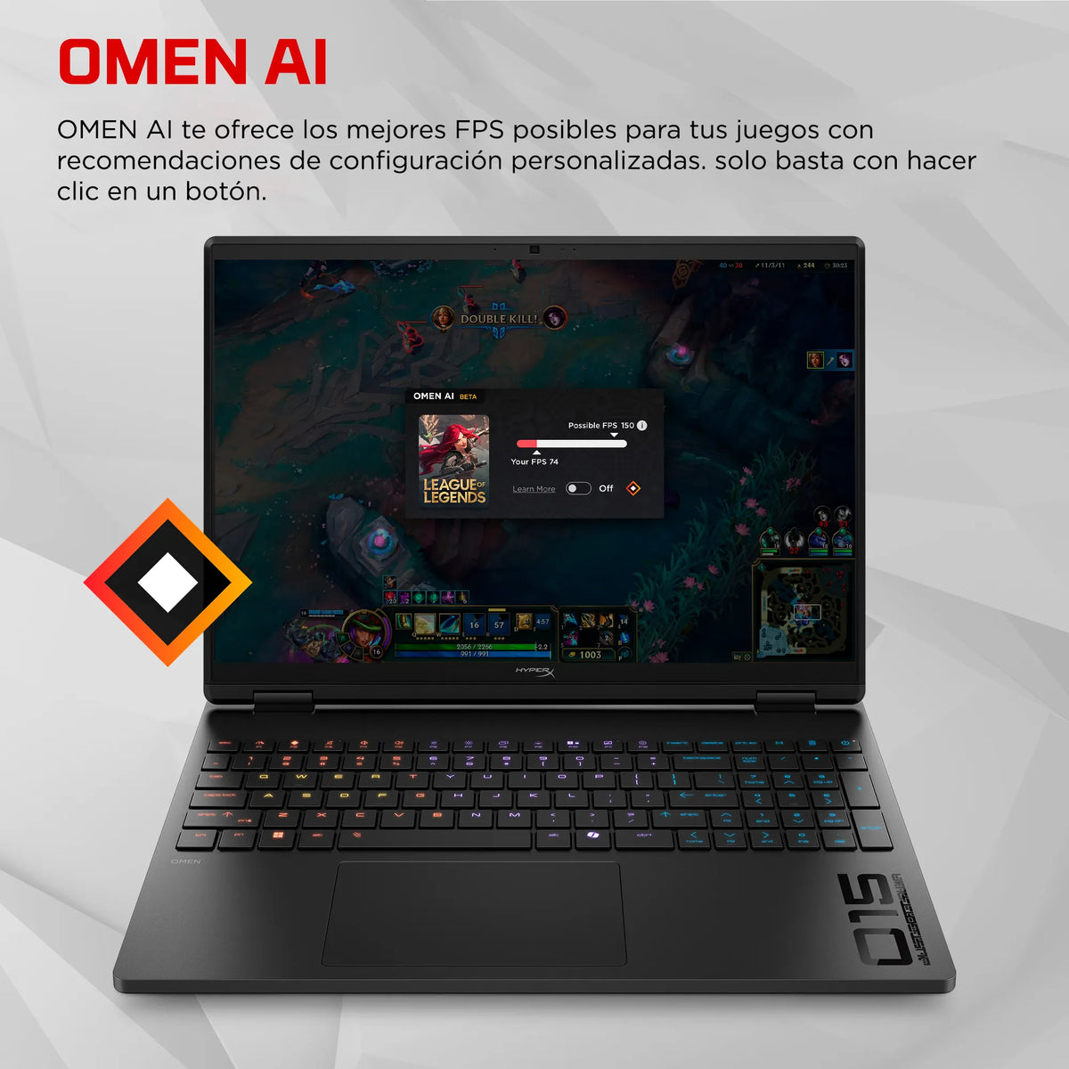 HyperX OMEN 15-GA0001LA | Intel Core i7-14650HX | 16GB RAM | 512GB SSD | 15.6" | GeForce RTX 5060 | Windows 11